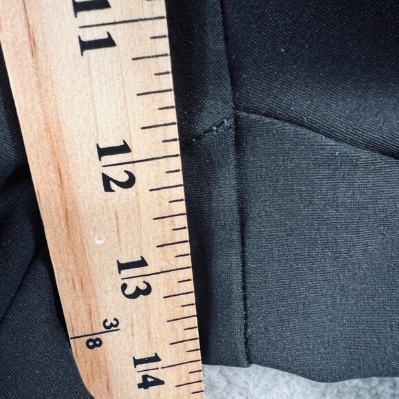 Chicos Womens Pants 2.5 Large 14 Black High Rise Pullover Zip Pockets Stretch - Picture 8 of 10